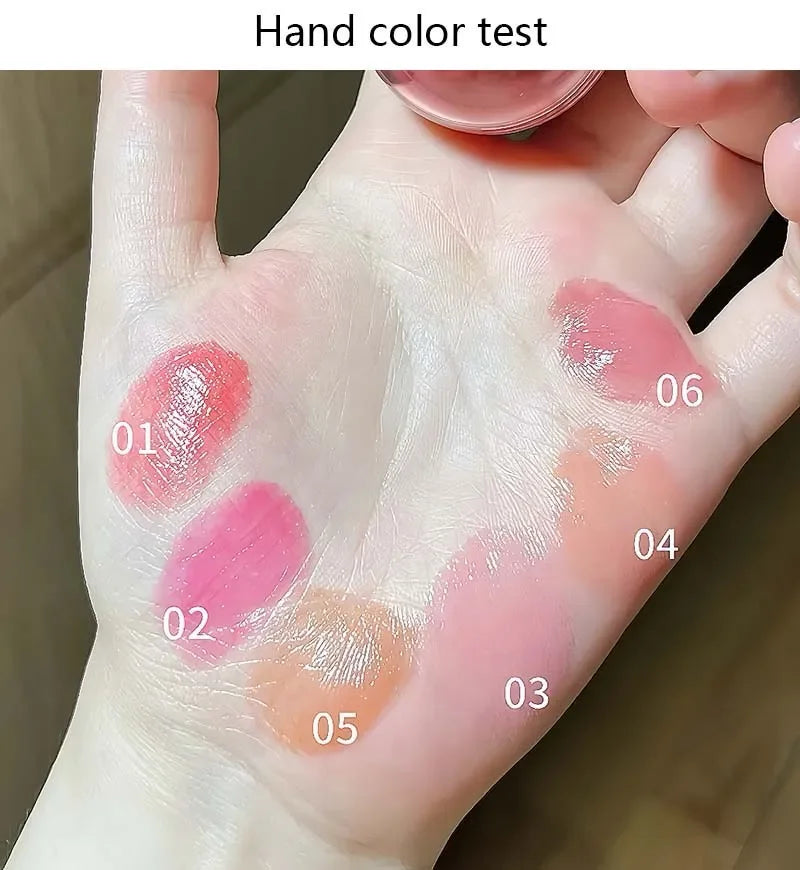 Cappuvini Juice Blush Ball Water Light Blusher Brightening Face Easy Color Multi-Use Blush Makeup Suitable for Lips and Cheeks