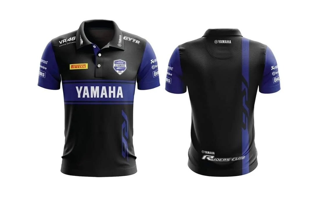 New Yamaha fashion 3D printed team motorcycle cross-country racing T-shirt for men, quick-dry, breathable, round-neck sports shirt
