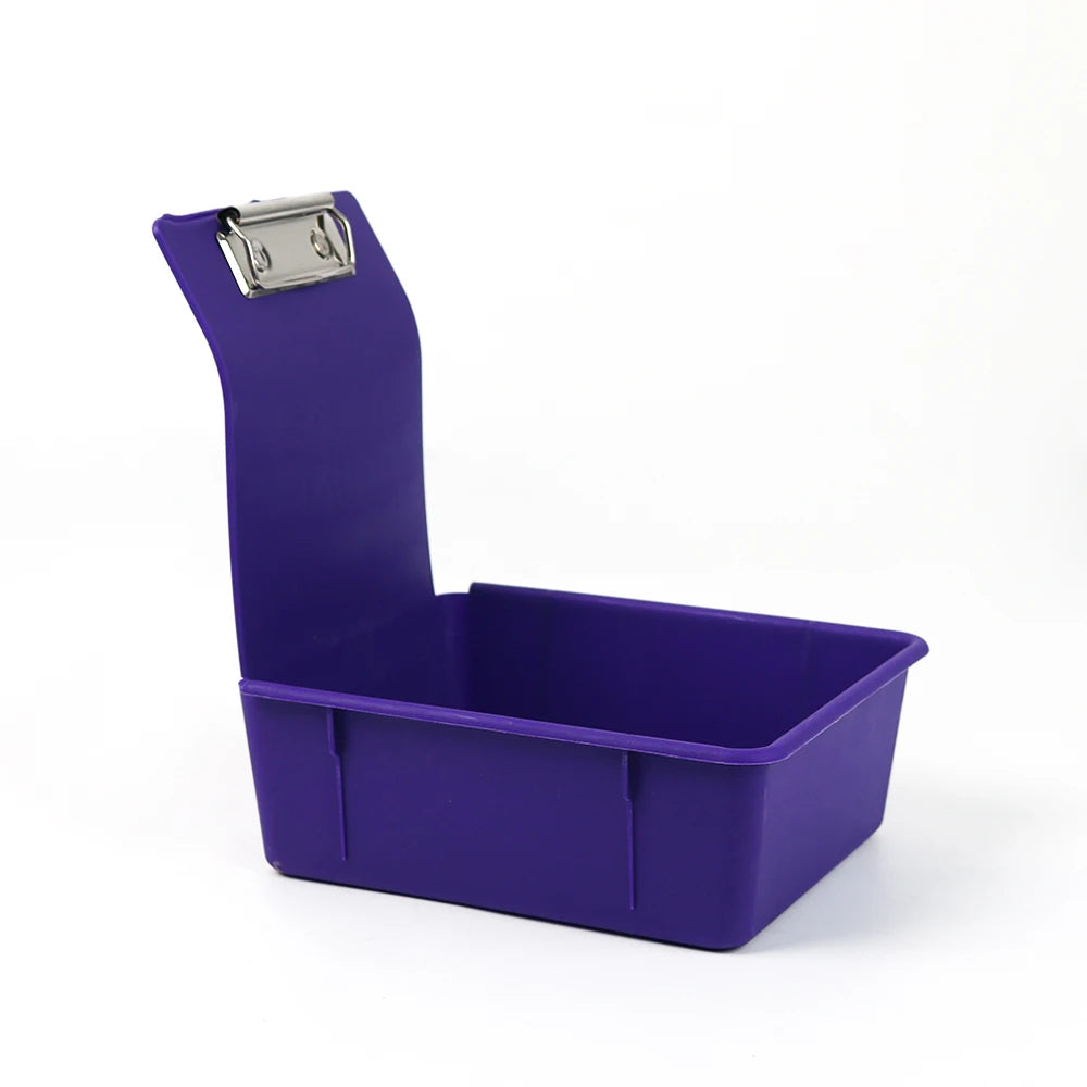 10pcs Multicolor Dental Lab Work Pans Dentist Plastic Storage Sorting Box Organization Case with Clips
