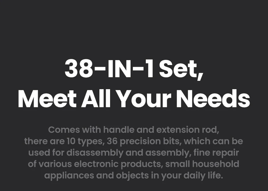 UGREEN 38-in-1 Screwdrivers Precision Screwdriver Set for Phone Computer Watch Laptop Glasses PC Multifunction Disassembly Tool