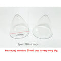 1 Pair 120/150/180/210ml Hip Lifting Vacuum Cupping Breast Enlargement Buttock Enhancer Massage Machine Replacement Cup Y Hose