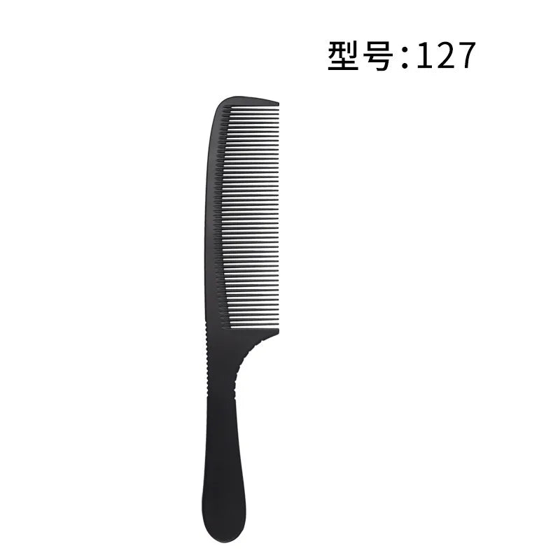 14Styles Hairdressing Carbon Comb for Haircut Barber Anti Static Black Rat Tail Comb Beauty Professional Hair Styling Tools Comb