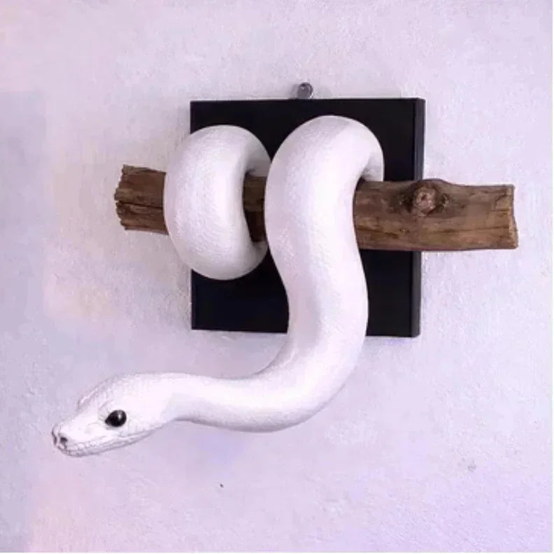 Golden Ball Python Wall Art 3D Metallic Snake Sculpture Home Decor For Snake Lovers Halloween Christmas Gift Gothic Accent