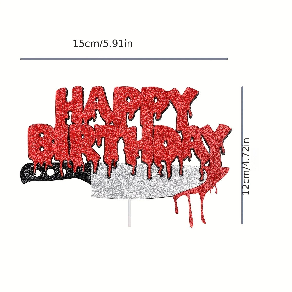 1pc Spooky Halloween Horror Cake Decor - Unique Centerpiece for a Scary Sweet Treat