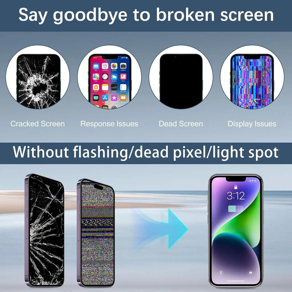 OLED Pantalla For IPhone 14 LCD Display Touch Screen Digitizer Assembly Replacement 14 A2882 A2649 A2881 A2884 A288 LCD