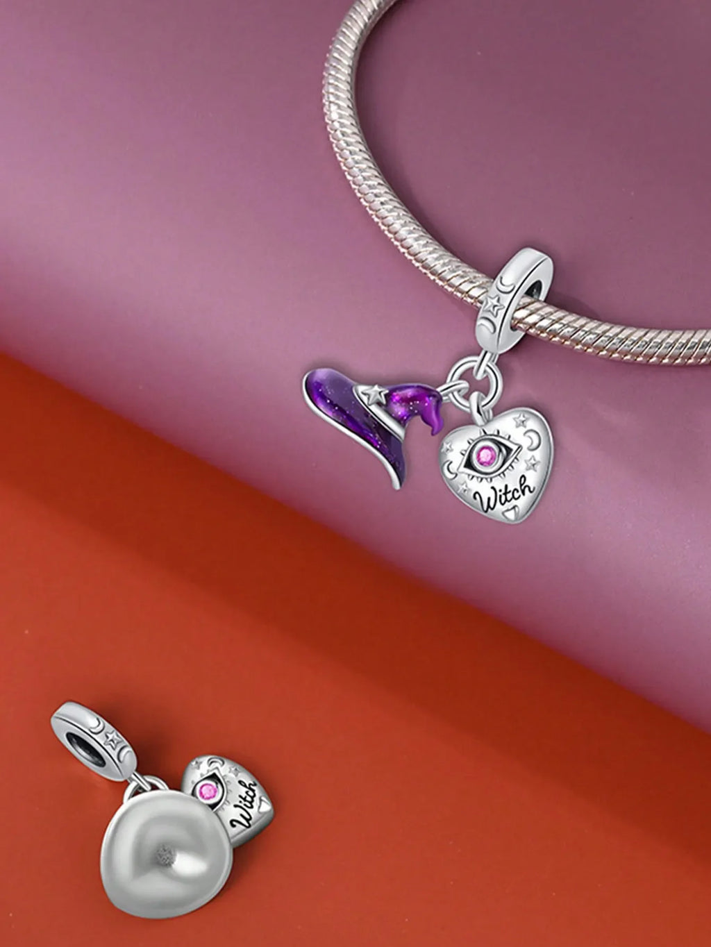 2025 Hot Sale Charms Bead 925 Sterling Silver Christmas Halloween Witch Hat Fit Bangle Bracelet Necklace DIY Jewelry