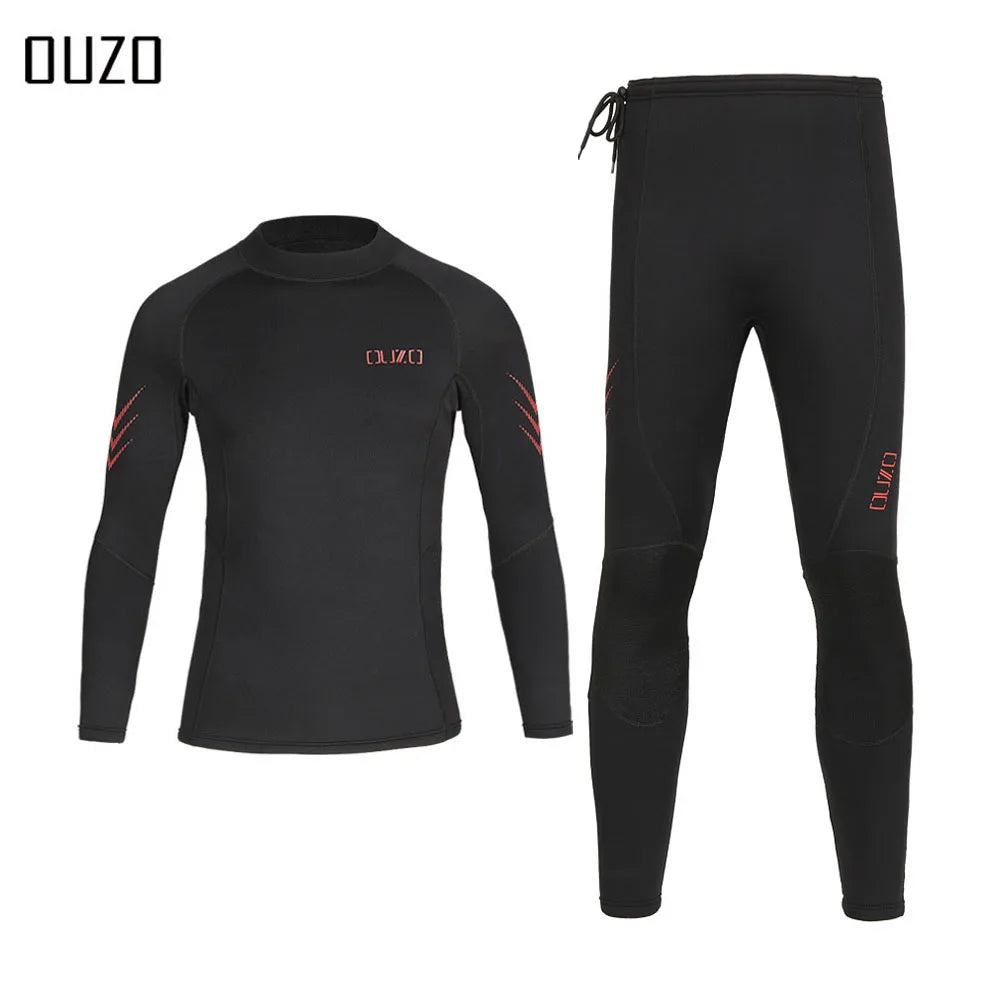 1.5MM Men Women Wetsuit Neoprene Underwater Keep Warm Diving Suit Kitesurf Surfing Spearfishing Jacket Pants Clothes WetSuit