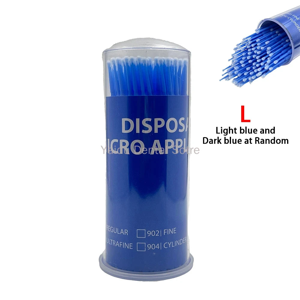 3Boxes Disposable Dental MicroBrush 100Pcs/Bottle Long Micro Applicator Brush Dentistry Odontologia Extension Tools