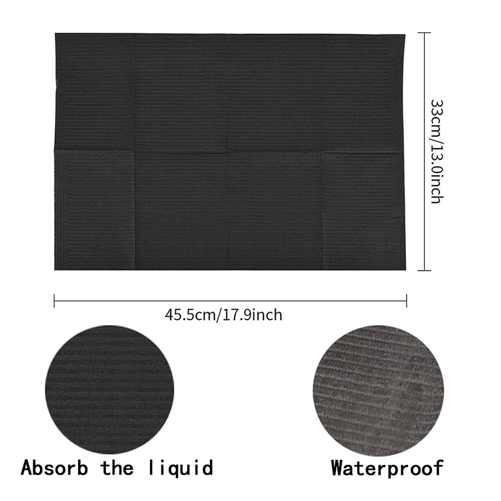 125/50/10Pcs Disposable Tattoo Cleaning Wipes Pad Dental Bibs Waterproof Sheets Paper for Nail Arts Piercing Tattoo Accessories