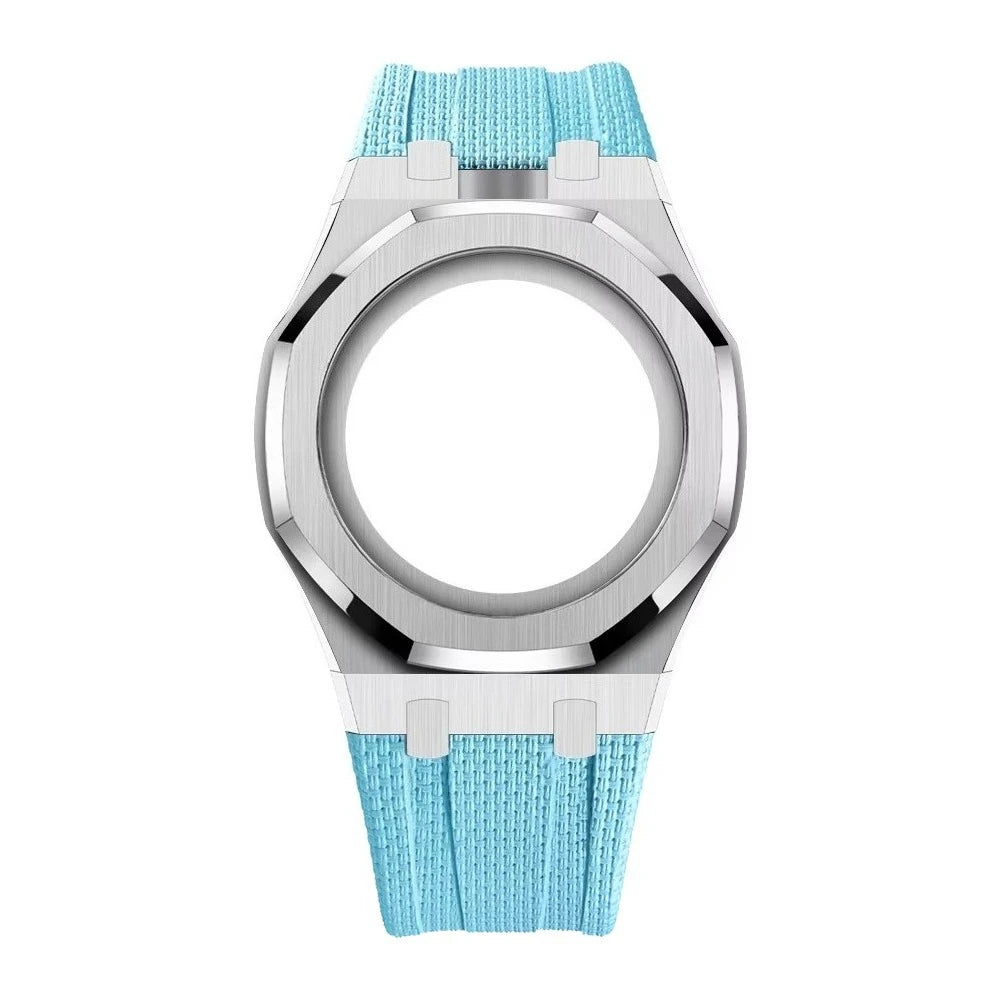 Luxury Stainless Steel Case+Stainless Steel Strap Modification kit Pocket Changer To Wristwatch For Royal POP
