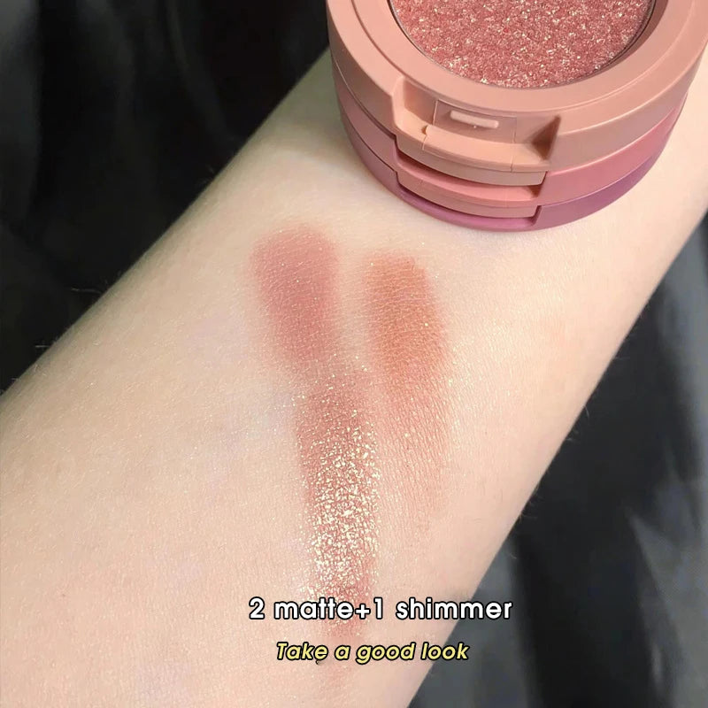 Tri-Color Eye Shadow, Matte Create Multi-Layered Eye Makeup