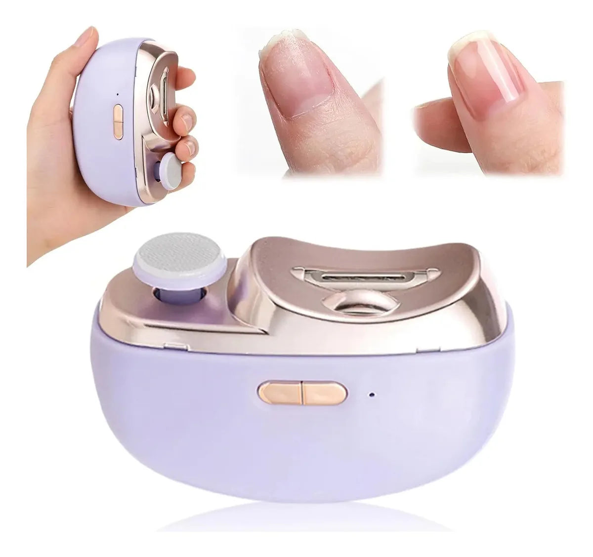 3 in 1 Automatic Electric Nail Clipper with Polishing, Safe and Convenient Nail Trimmer, Two-Speed Electric Toe Nail Clippers