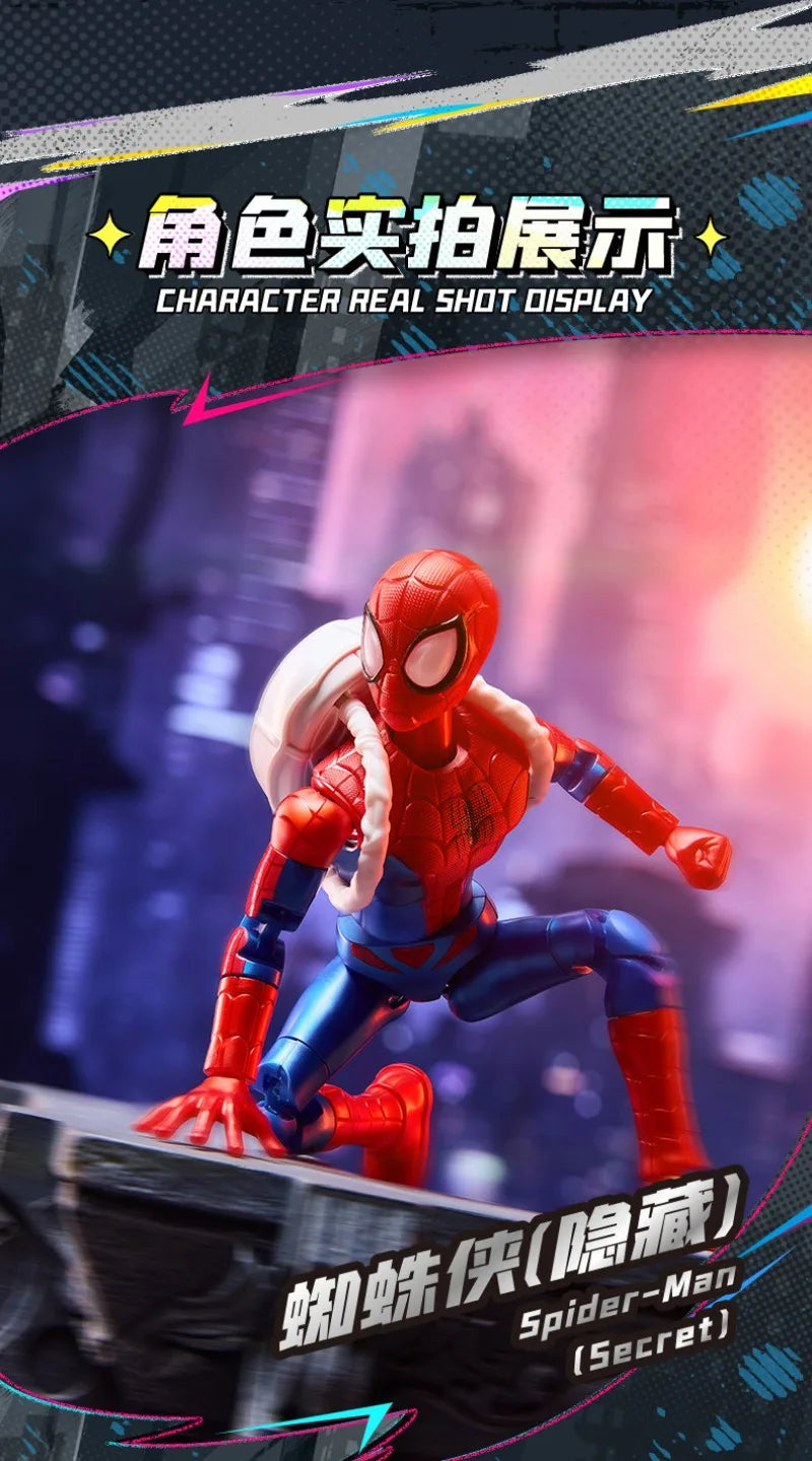 In Stock BLOKEES Marvel Comics Star Edition GV01 GV06 Spider-Man Scarlet Spider Shocker Splicing Toy Model Collection Gift