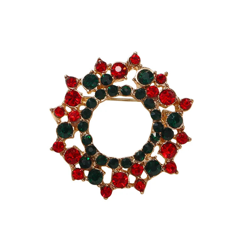 Christmas Brooch, Christmas Tree Wreath Bell Pumpkin Pin, Men's and Women's Accessories Holiday Gifts