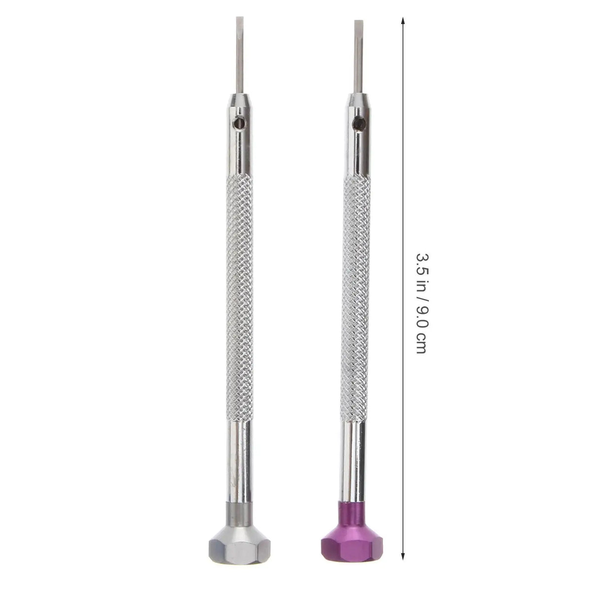 5pcs Flat Slotted Screwdrivers Durable Steel Repair Tools Watch Eyeglass 0.8mm 1.0mm 1.2mm 1.4mm 1.6mm Portable Storage