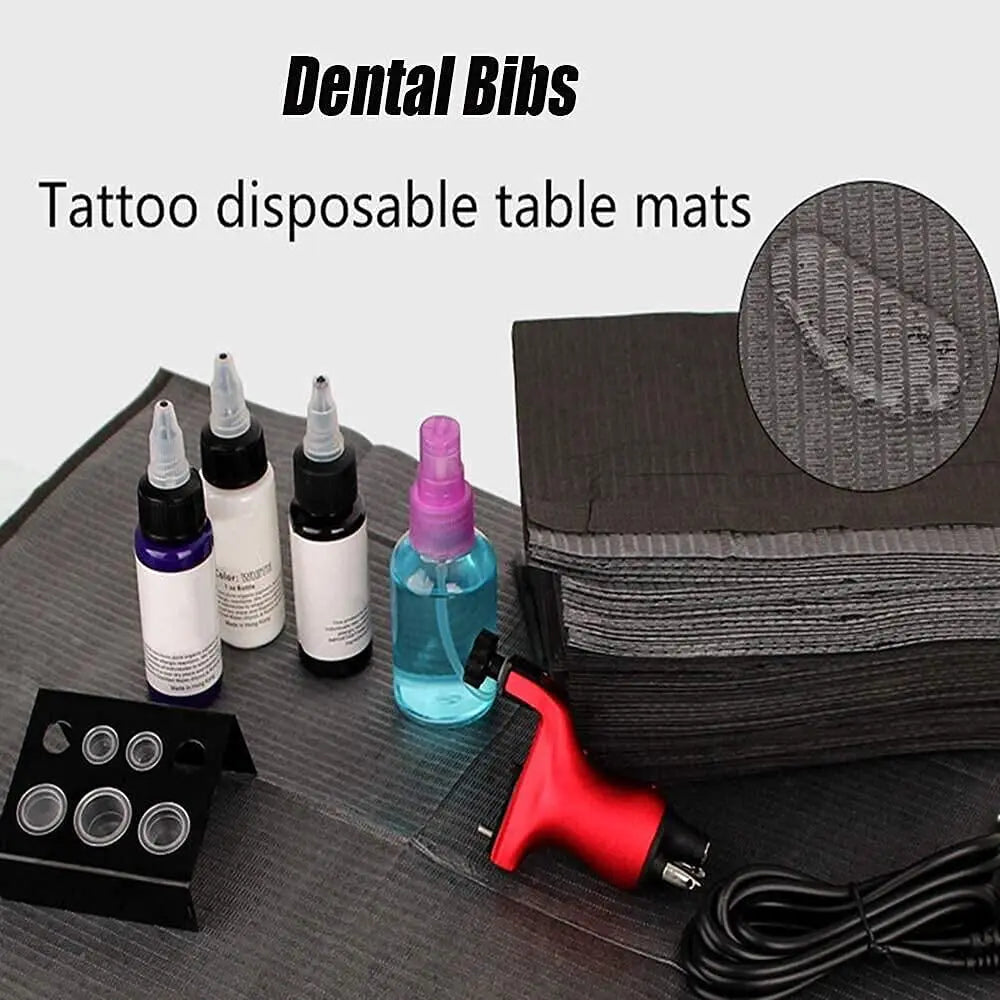 125/50/10Pcs Disposable Tattoo Cleaning Wipes Pad Dental Bibs Waterproof Sheets Paper for Nail Arts Piercing Tattoo Accessories