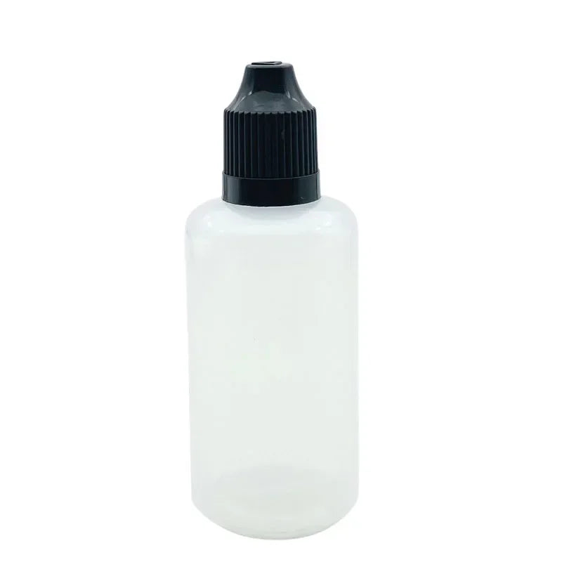 100PCS 3/5/10/15/20/30/50ml Wholesale Eye Drop Refillable Bottle with Colorful Cap Squeezable Dropper Bottle Liquid Containers
