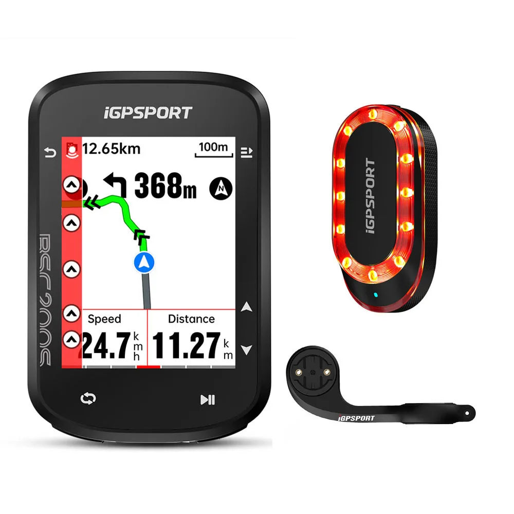 iGPSPORT BSC200S GPS Route Navigation Bike Computer Colorful Screen Wireless Bicycle Speedometer Cycling Odometer Bluetooth Ant