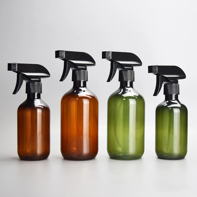 300ml/500ml Spray Bottles Plastic Large Capacity Refillable Sub-bottling Empty Container Flip-top Dispensing Makeup Tool