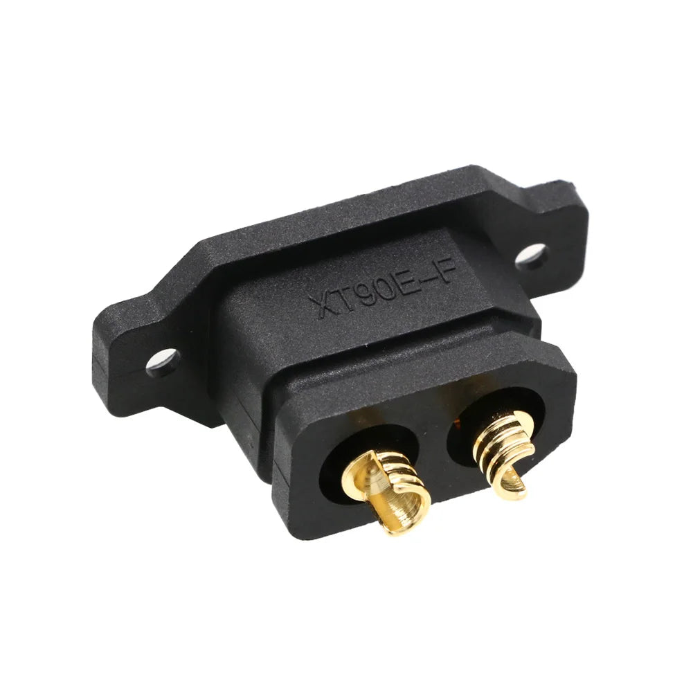 1 / 2 /5pcs Amass XT90E-F Battery Connector XT90E Female Plug Gold-plated XT90 Mountable Connector Yellow/Black Socket
