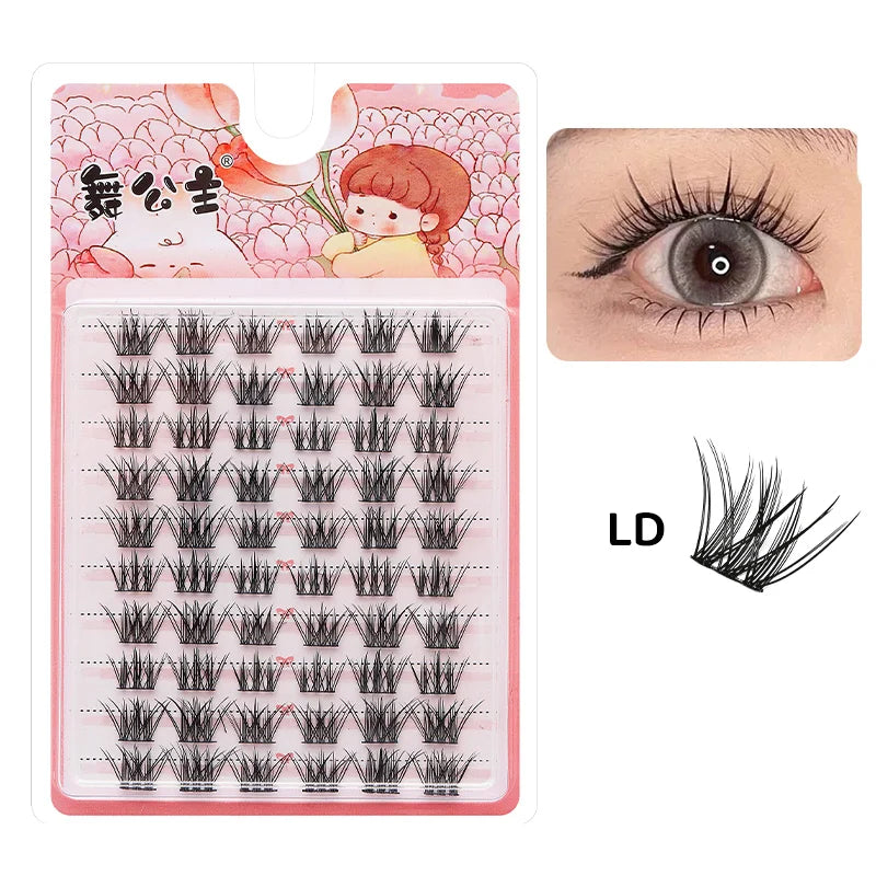 10 Rows Individual Lashes DIY at Home Lash Extension Cluster Wholesale Natural Makeup Eyelashes