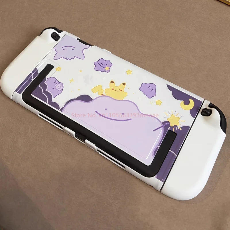 Switch Ns2 Hard Shell Protective Case For Cute Anime Character Pattern Handheld Game Console Accessories Periphery Joystick Cap