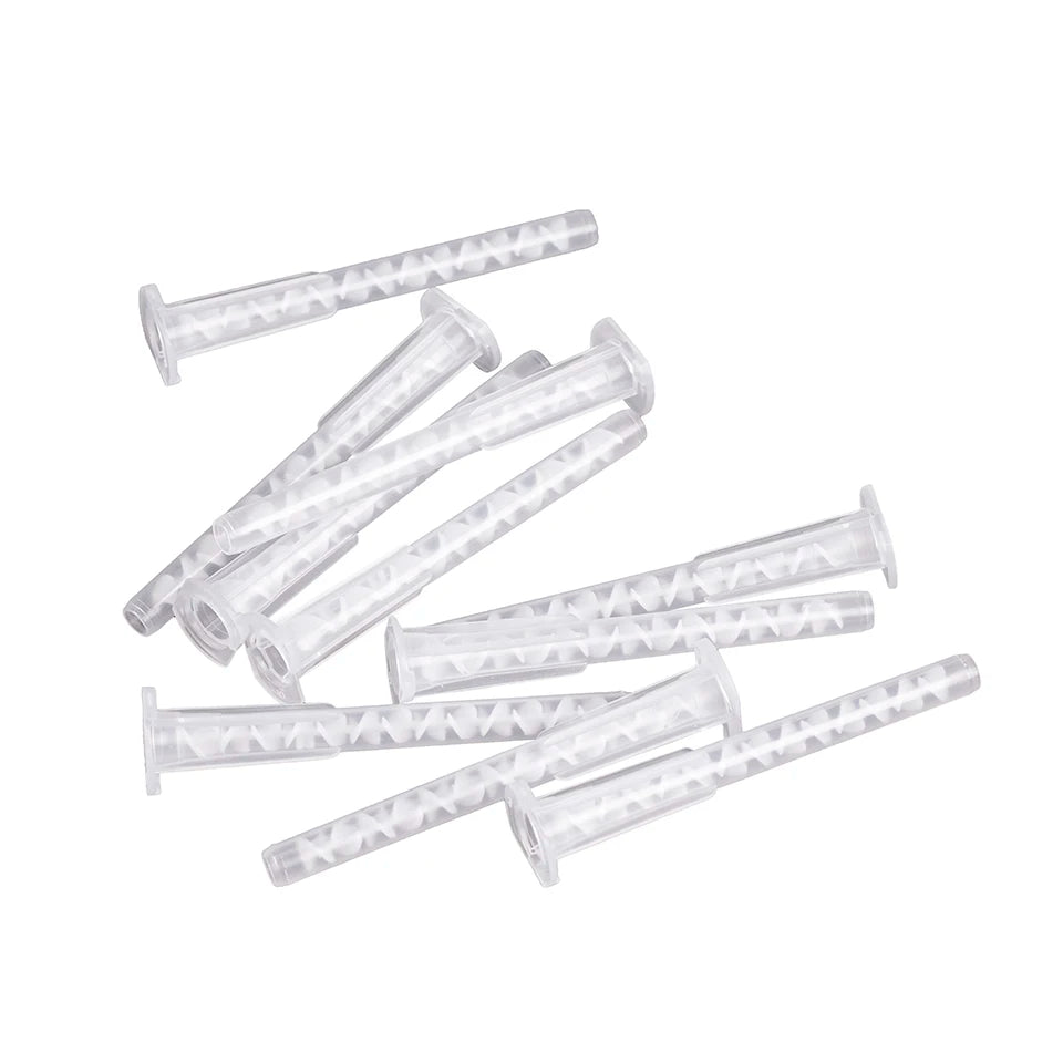 10 pcs Disposable Ear Impression Mixing Tip Silicone Mixing Tubing Tips