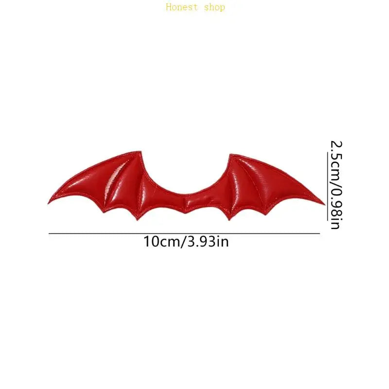 Sturdy PU Leather Demons Horn Wing for Costumes Accessories Quick Assembly Designs Halloween Craft Components