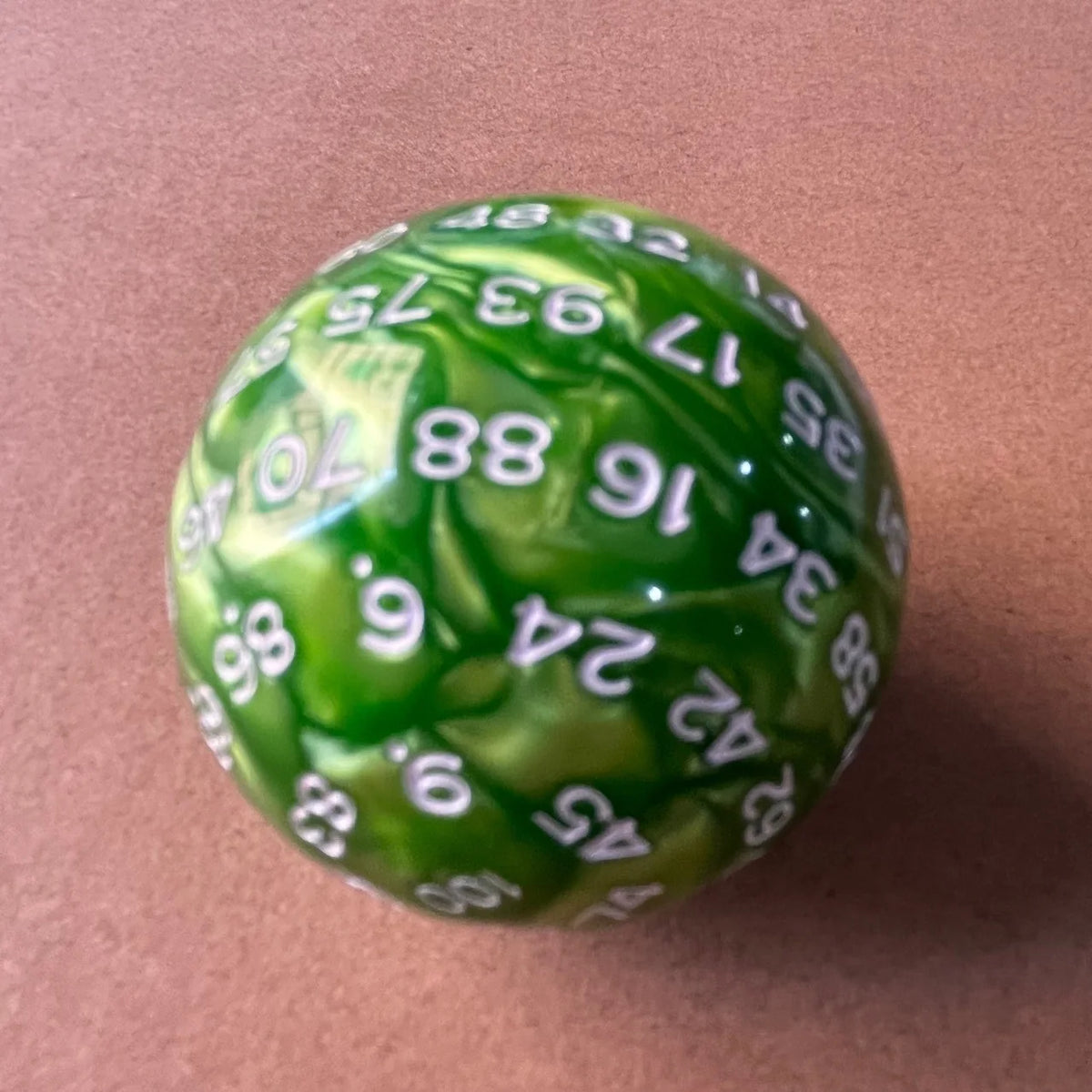 1pcs 100 Side Number Dice for DND TRPG RPG Cthulhu Board Game Running Team Black White Green Red Yellow Polyhedral Dnd Dice Set