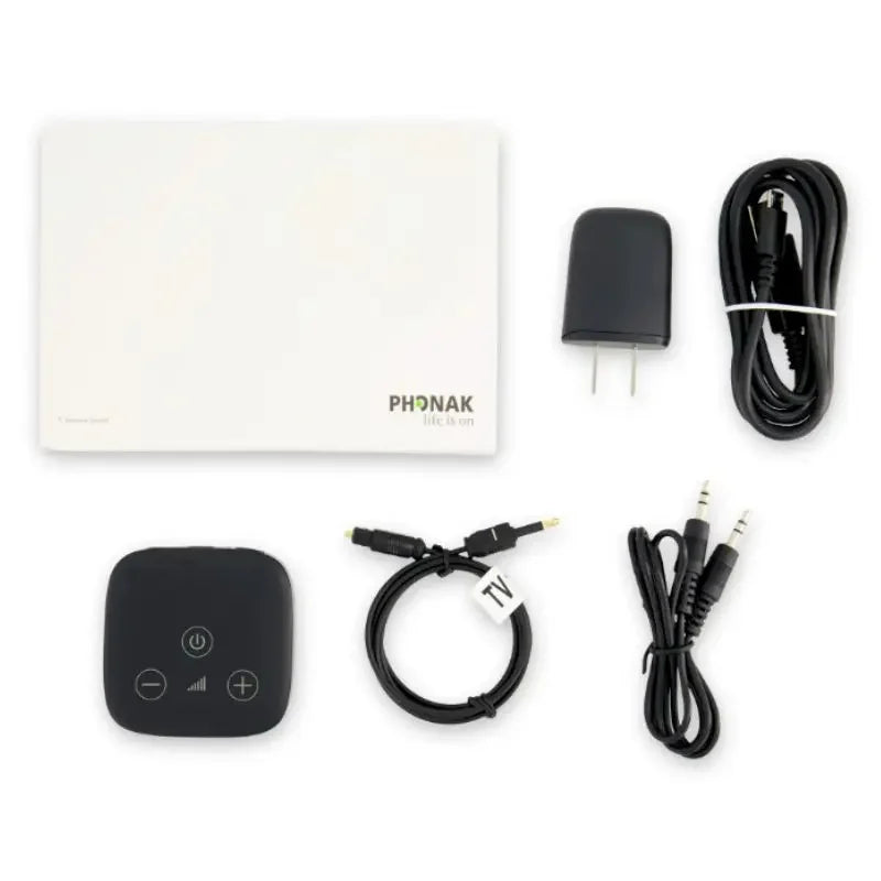Phonak TV Connector Hearing Aid Bluetooth Wireless Accessories Audio from Your Television Directly into Hearing Aids