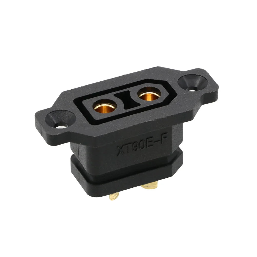Amass XT90E-F Battery Connector XT90E Female Plug Gold-plated XT90 Mountable Connector Yellow/Black Socket