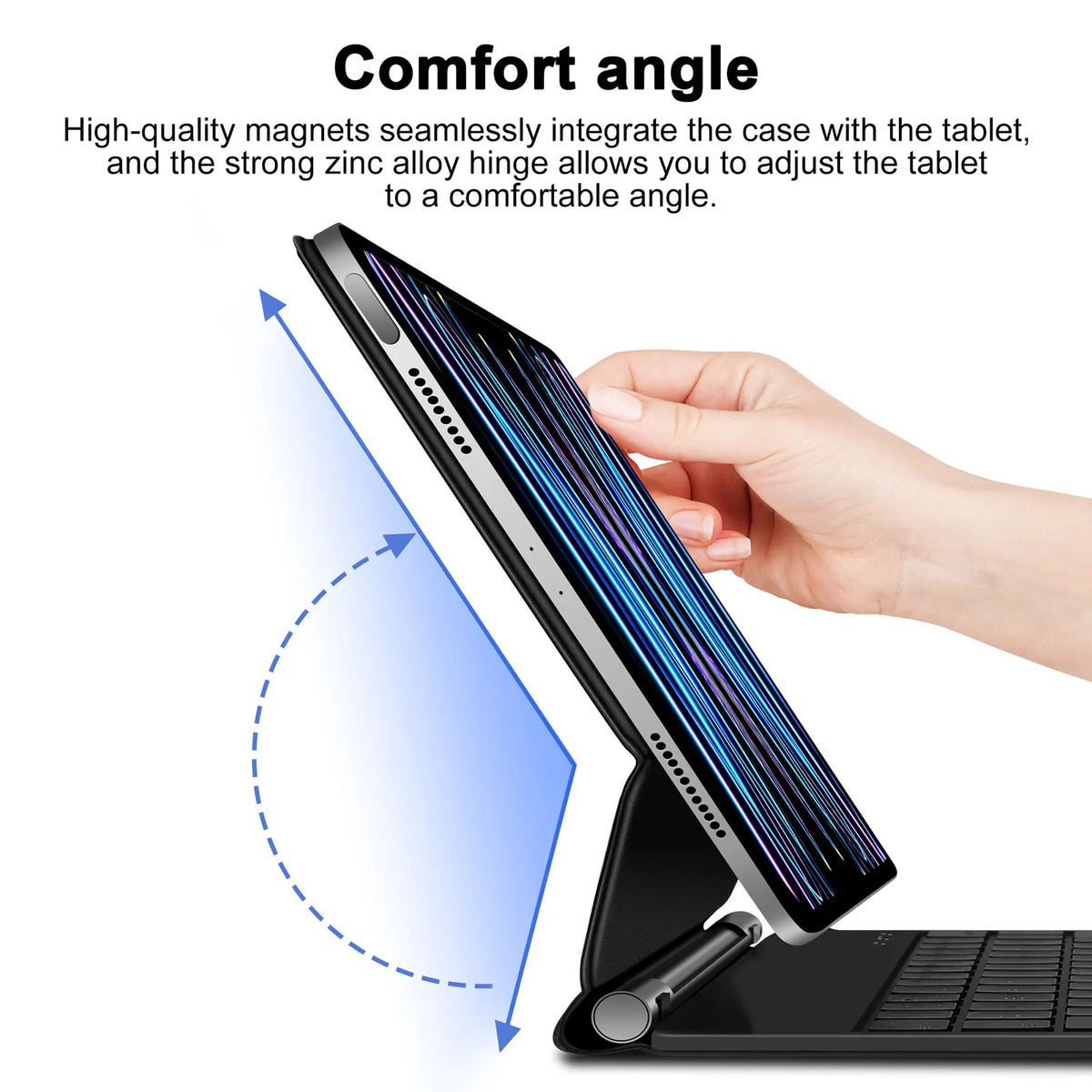 Magic Keyboard Cover For iPad Air 11 13 M3 M4 M5,Pro 11 12.9 13,For iPad A16 Air 4 5 10th 10.9 Magnetic Folio Keyboard Backlight