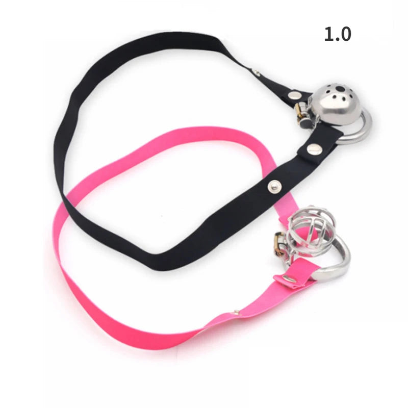 Male Bondage Penis Ring Multicolor Chastity Cage Auxiliary Belt Scrotal Cock Sexy Toys For Sissy Gay Accessories For Couples 18+