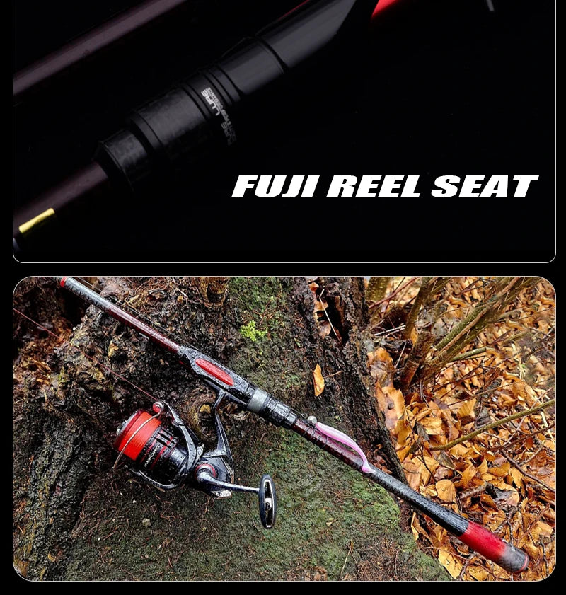 PURELURE SEABED Lightweight Long-Range Micro Bait All-Fuji Small Root Rod Spinning Casting Rod Bottom Probe Set Perch
