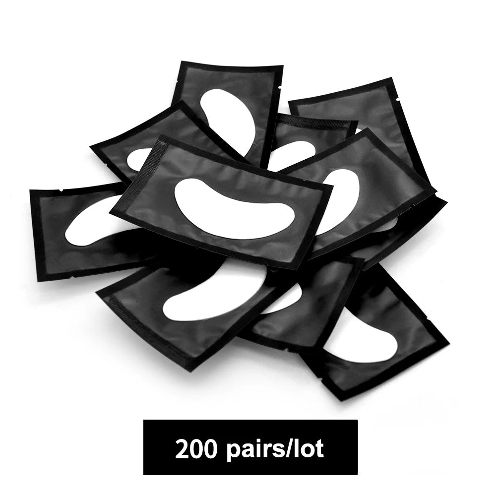 200/400Pairs Hydrogel Patches Eyelash Extension Patch Eyelashes Patch Lash Extension Supplies Under Eye Patches Eye Pads Patch