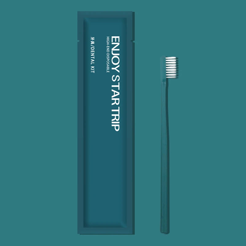 100PCS Disposable Toothbrush Travel Portable Toothbrushes Hotel Supplies Individual Packing Disposable Tooth Brush
