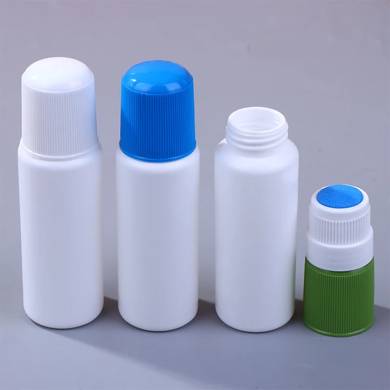 50ML Empty Smudge Bottle Liquid Applicator Sponge Head Soreness Liquid Bottle For Daub Filling Liniment Medicine