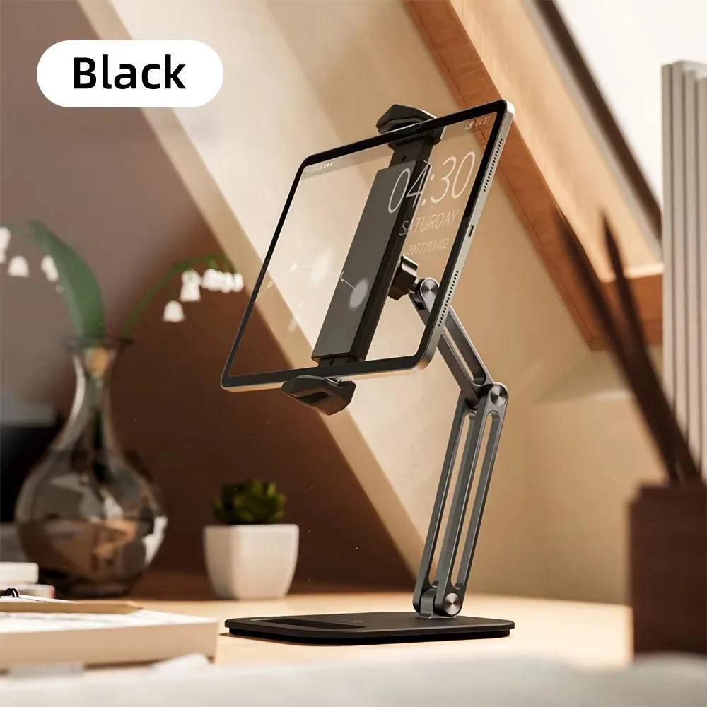 Tablet Stand Adjustable Folding Holder Aluminum Alloy Arm Ergonomic 360 Degree Rotatable for 4-13 inch Tablet and Phone Xiaomi