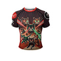 New No Gi BJJ Shirts Jiu Jitsu Kickboxing Training Rashguard With Hem Rubber Polyester Spandex Compression Sports Gym Blouses