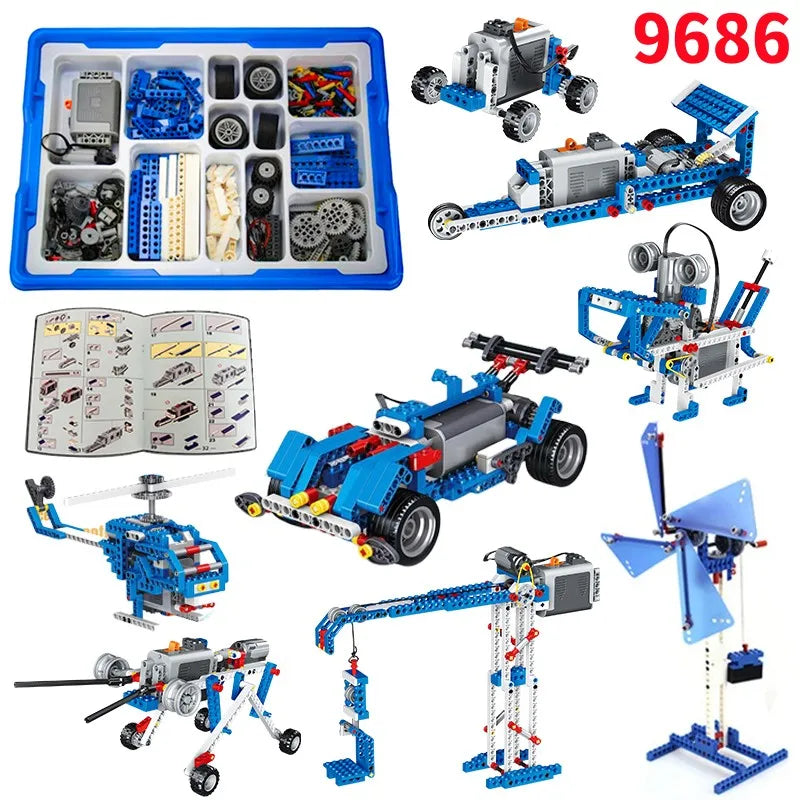 STEM Technical Parts Multi Technology Programming Educational Student Learn Building Blocks Power Function Set For Kids Toy