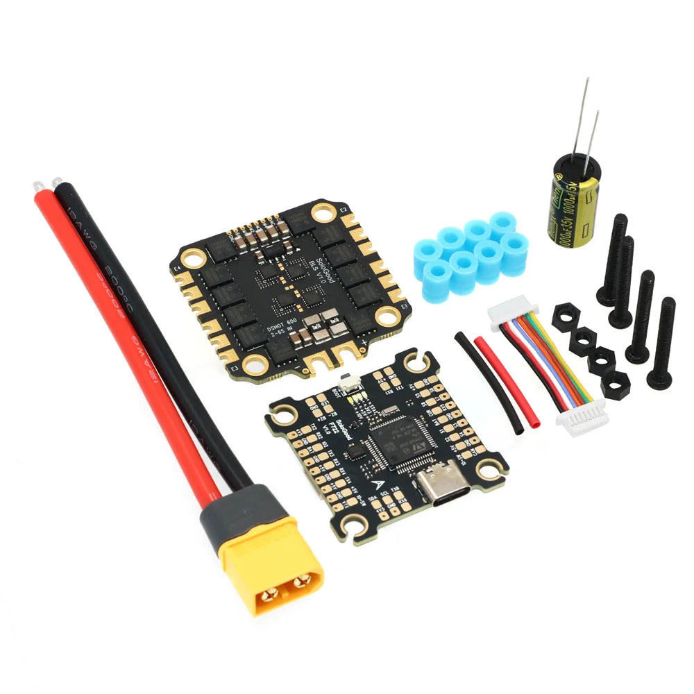 F722 Flight Controller BLS 60A Stack SoloGood F722 Flight Controller BLHELI_S 60A 4in1 ESC for FPV Drones Parts