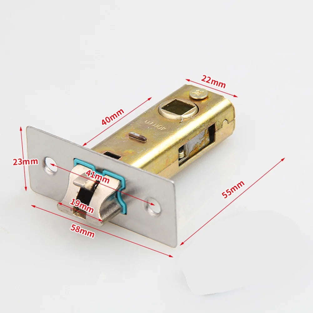 Door Lock Core Tubular Latch Internal Bolt Facility Sprung Catch Lock Core Tongue Lockcase Fitting Bathroom Insert Core Hardware