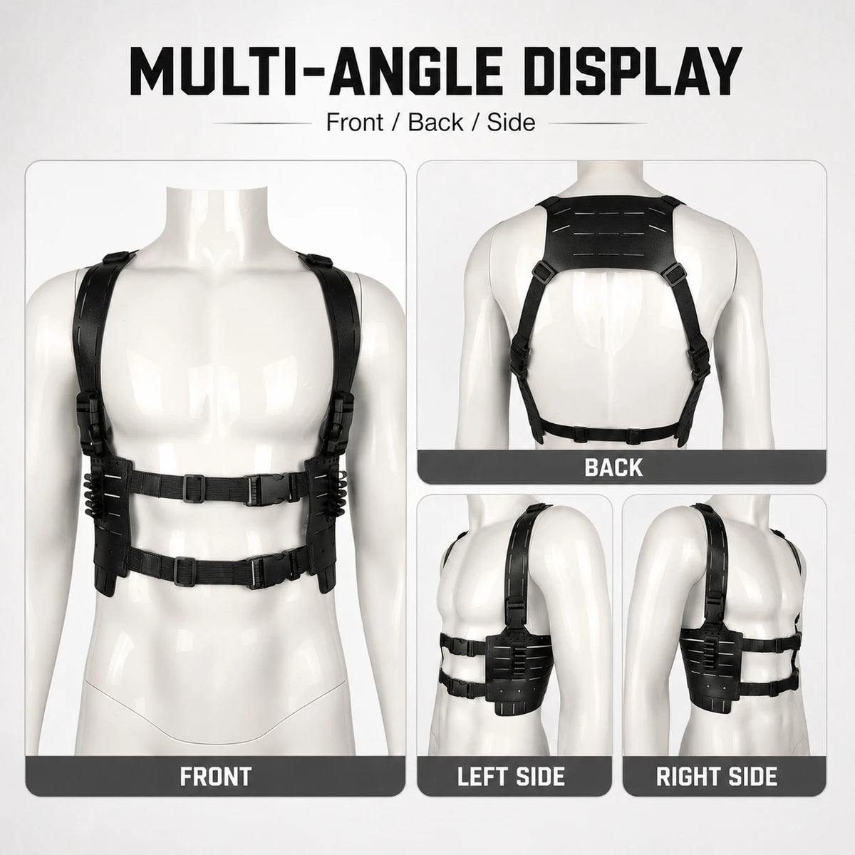 Tactical Shoulder Harness Residenttttt Evil Requiem Leon S. Kennedy Cosplay Gear for Halloween Costume Airsoft Wargame Accessory
