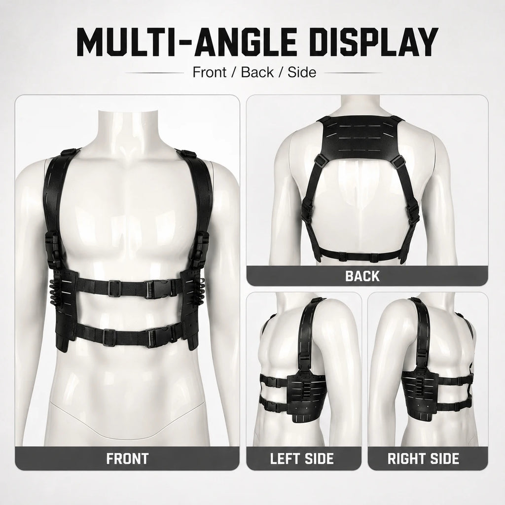 Tactical Shoulder Harness Residenttttt Evil Requiem Leon S. Kennedy Cosplay Gear for Halloween Costume Airsoft Wargame Accessory