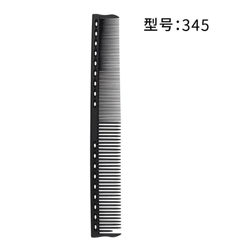 14Styles Hairdressing Carbon Comb for Haircut Barber Anti Static Black Rat Tail Comb Beauty Professional Hair Styling Tools Comb