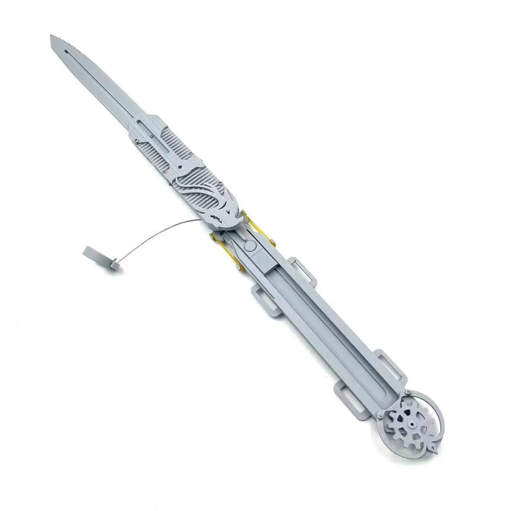 3D Printed Gravity Operated Hidden Blade Arm Sword, Up and Down by Gravity, Non-Elastic Control, Halloween Costume Prop