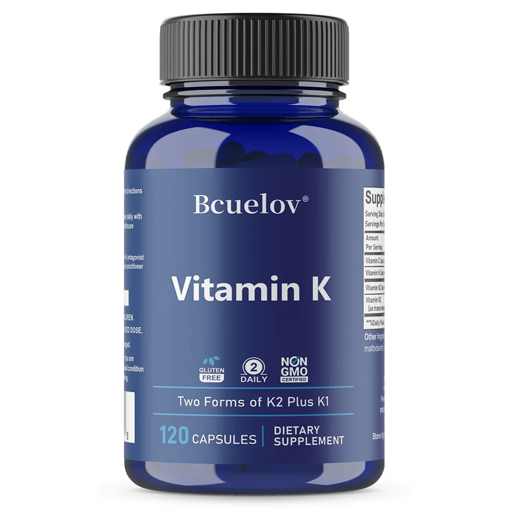 Vitamin K2 Supplement - Supports Bone Density, Teeth, Skin, Heart Health and Immunity