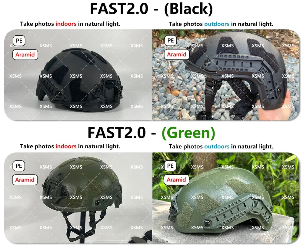 Protective Helmet  -FAST - Aramid  - Whith Wendy