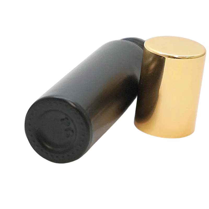 10/20/50pcs 10ml Matte Black Roll on Oil Glass Bottles with Gold Cap for Empty Perfume Refillable Roller Bottle Samples