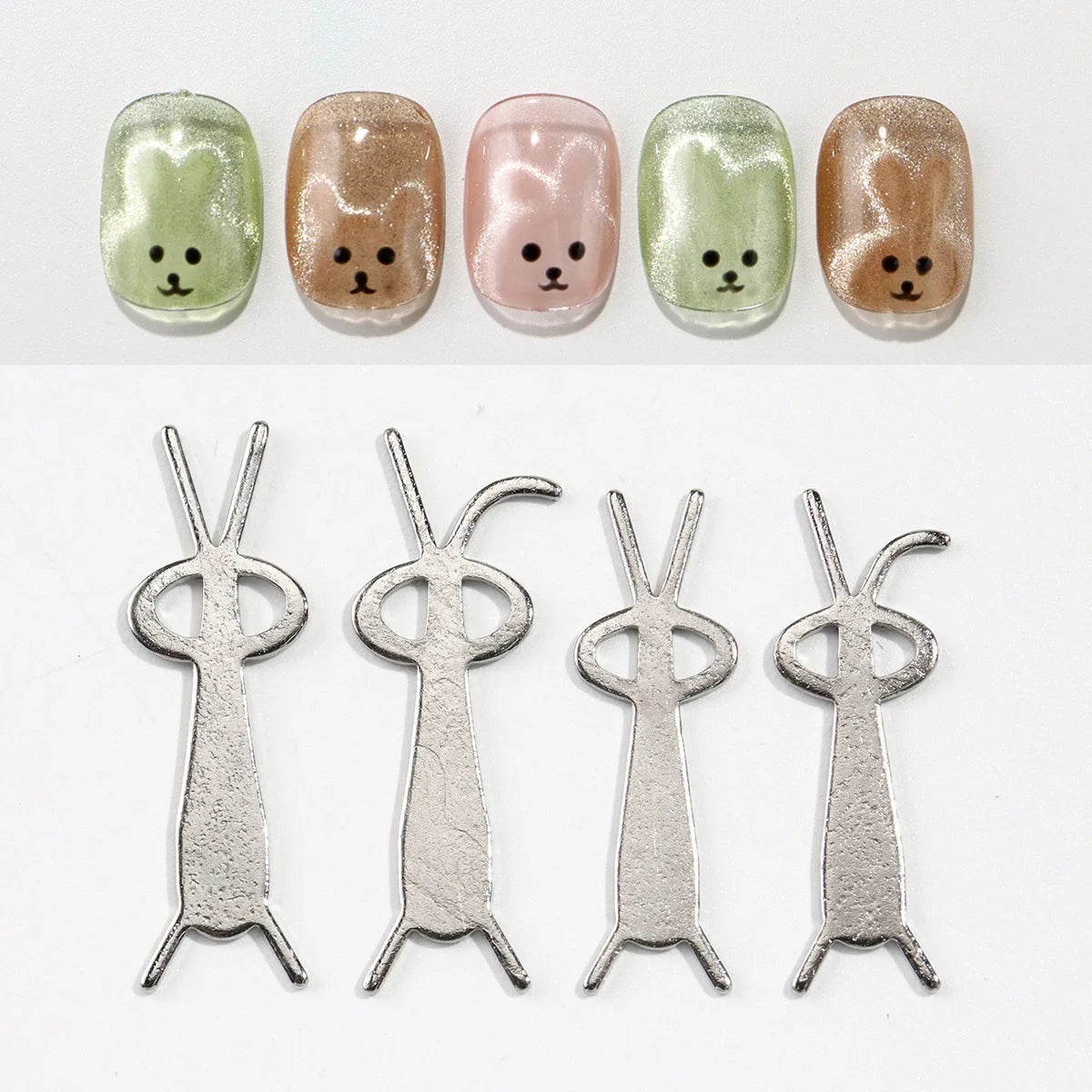 Pro Cat Eye Nail Magnet Kit — Dual-Tip Wand, Round Beads & Y/Rabbit Stencil. DIY Multi-Style Cat Eye Nails Made Easy.